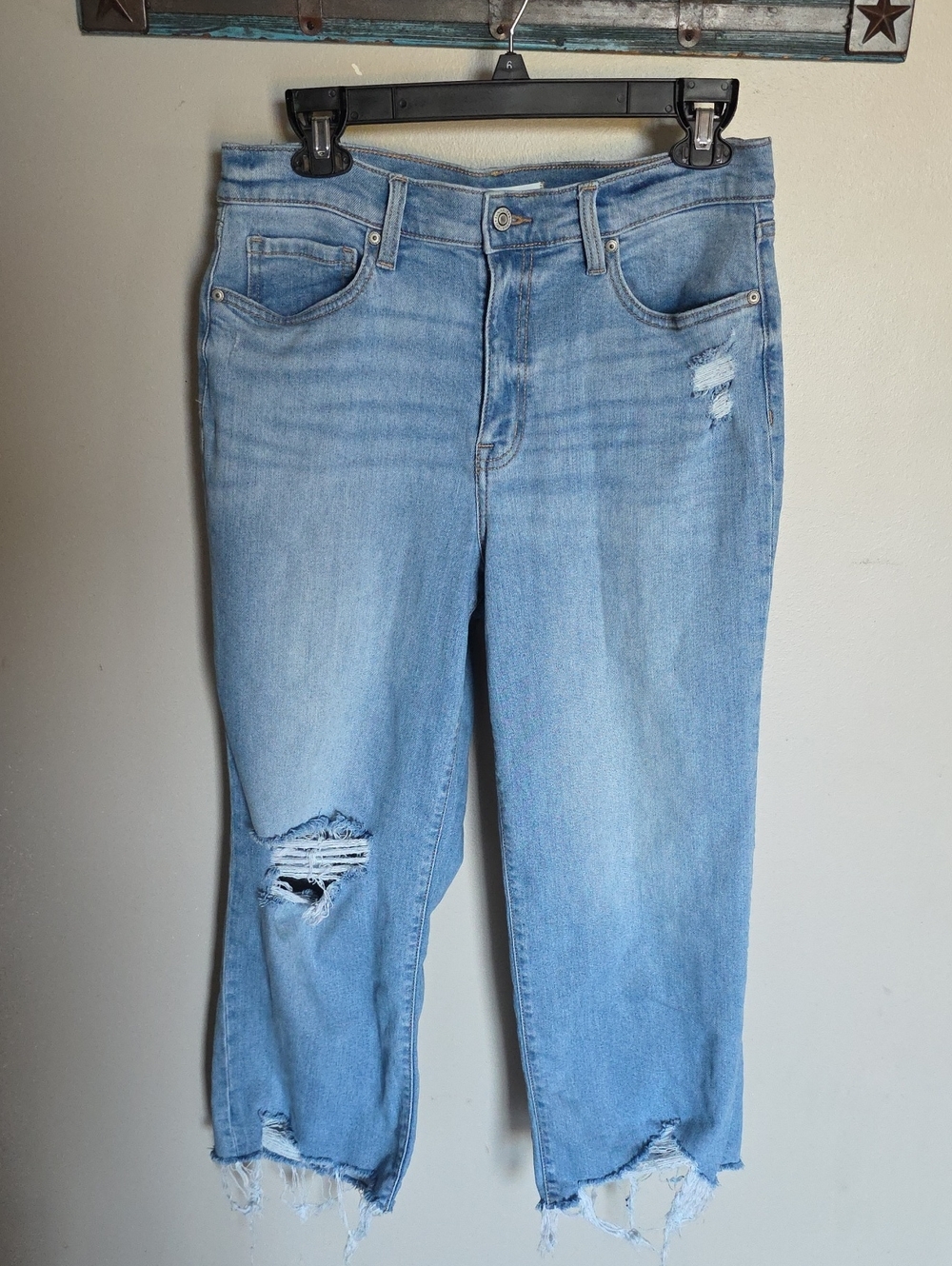 Eunina Dawn Super High Rise Wide Leg Crop Jeans 11/30W